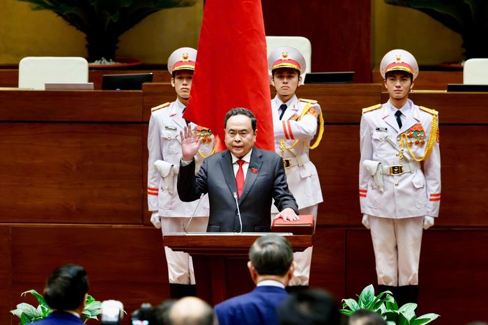Lễ tuyên thệ nhậm chức của Chủ tịch Quốc hội khóa XVI Trần Thanh Mẫn - Báo Pháp Luật TP.HCM
