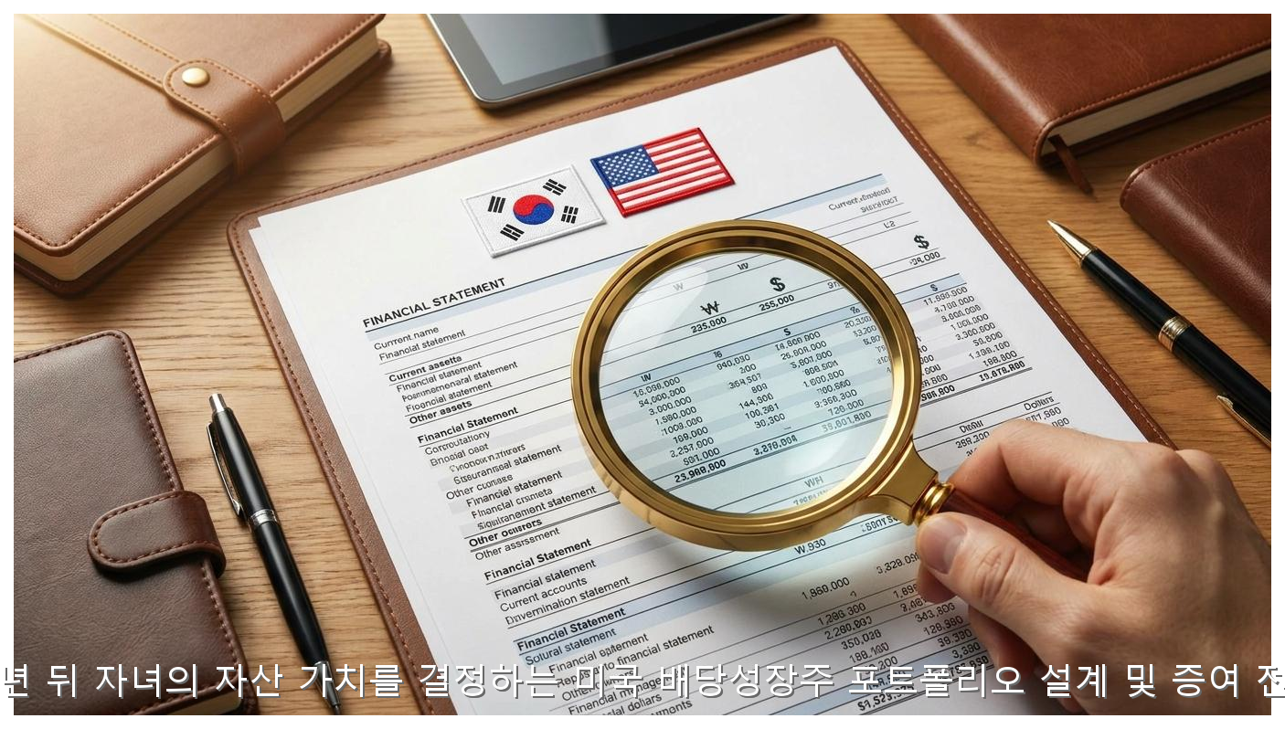 20년 뒤 자녀의 자산 가치를 결정하는 미국 배당성장주 포트폴리오 설계 및 증여 전략 핵심 안내 및 분석 인포그래픽 (7)