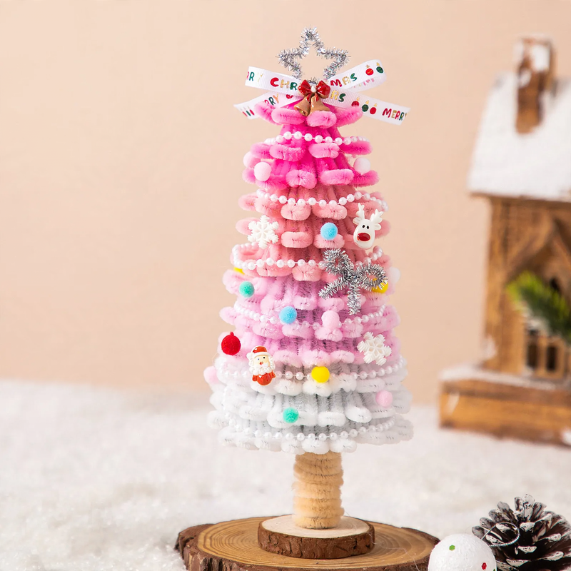 DIY Wooden Christmas Tree Kit, 12x28 cm