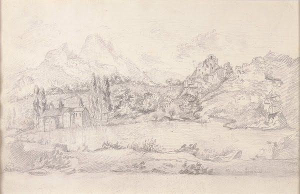 Village in a Mountainous Landscape 1825