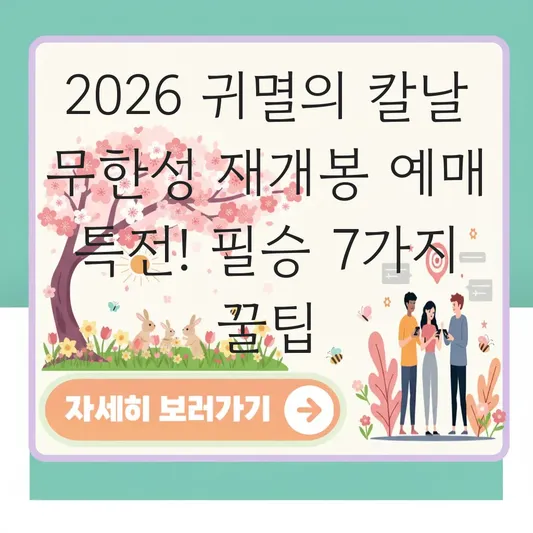 귀멸의 칼날 무한성 재개봉 예매 특전