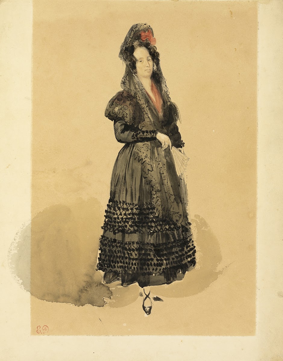 Young Spanish Lady in Costume of Manola 1832