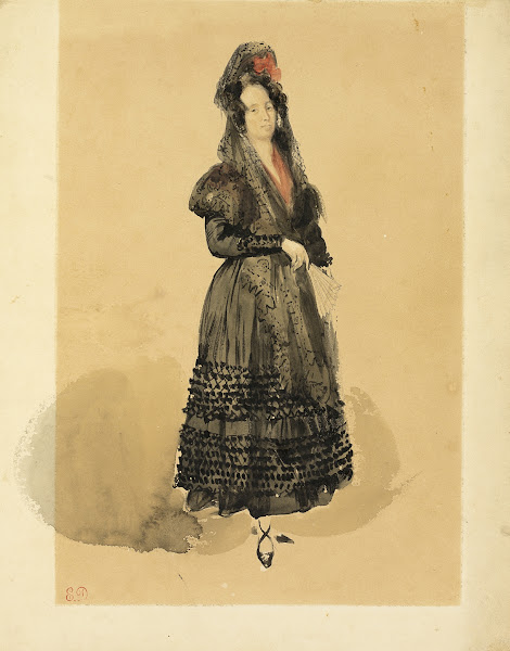 Young Spanish Lady in Costume of Manola 1832