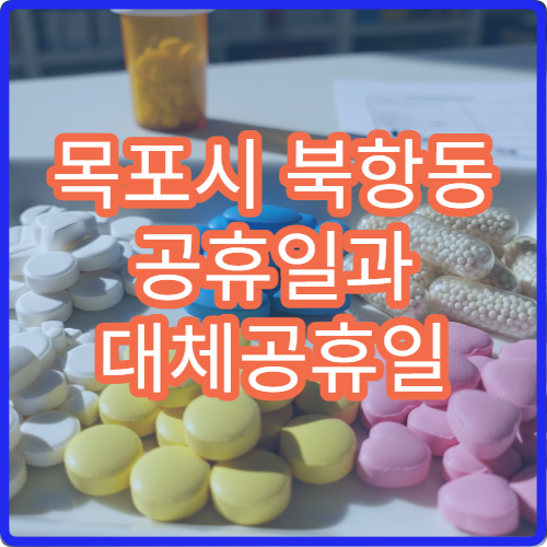 목포시 북항동 공휴일과 대체공휴일 문 여는 당번 약국 어디서 찾을까