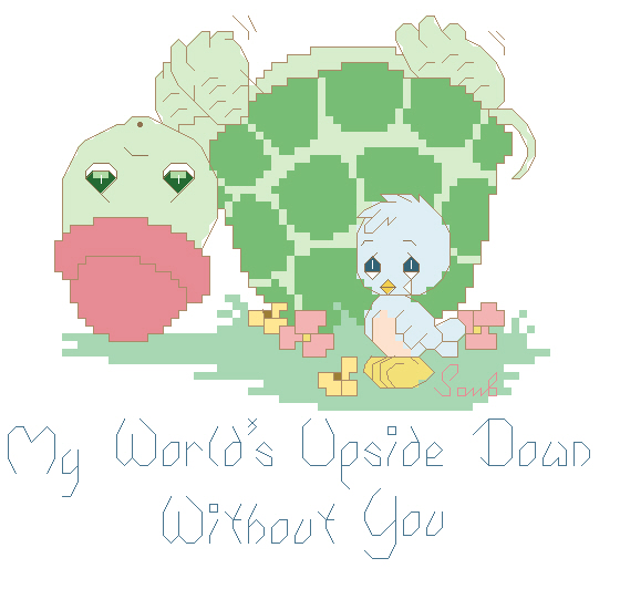 PM59 My World's Upside Down Without You