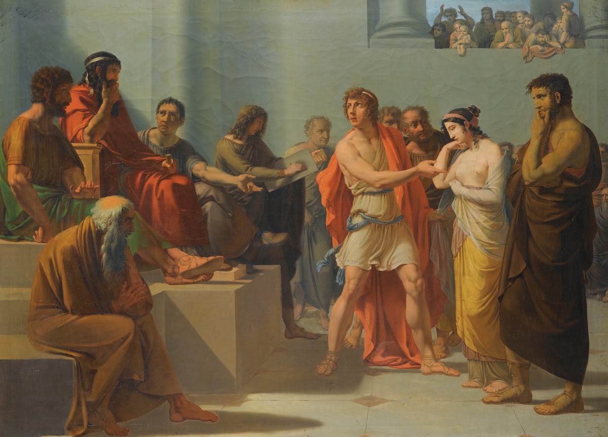 Phryné Before The Areopagus 18th 19th Century