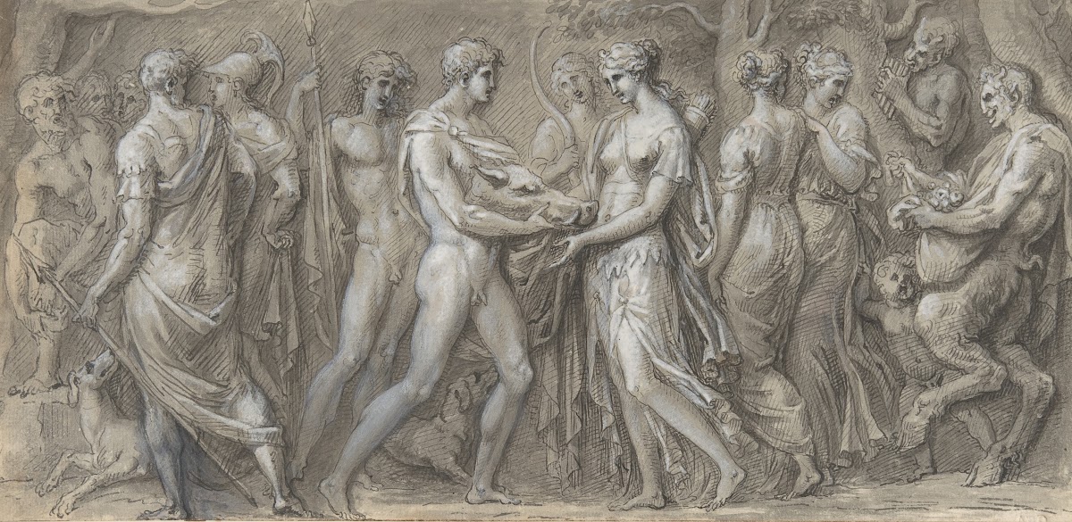 Meleager Presents to Atalanta the Head of the Calydonian Boar