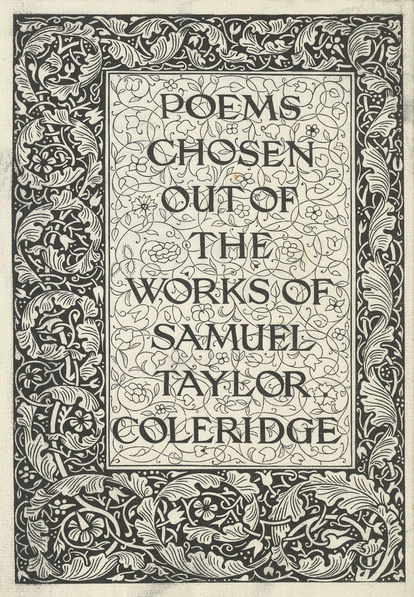 Poems chosen out of the works of Samuel Taylor Coleridge  Titlepage 1892 1897