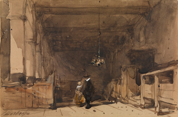 The Bakenesserkerk in Haarlem 1870