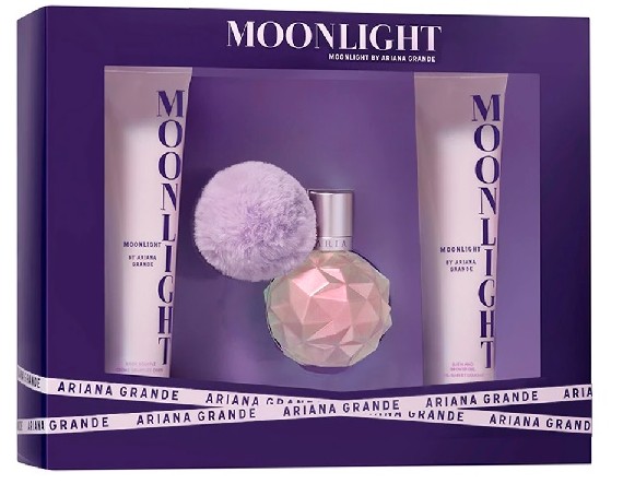 ESTUCHE ARIANA GRANDE MOON LIGHT MUJER 3PZS 100ML EDP + CREMA + GEL DE BAÑO