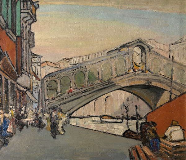 The Rialto Bridge in Venice 1913