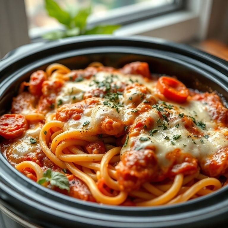 Crockpot Pizza Pasta Recipe – Easy, Cheesy Weeknight Dinner