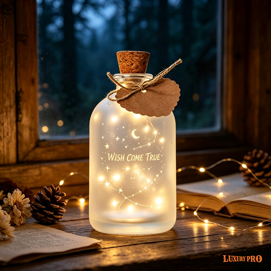 Glass Wishing Bottle