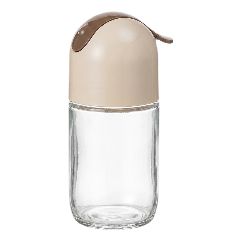 Glass spice shaker with push button, 100 ml