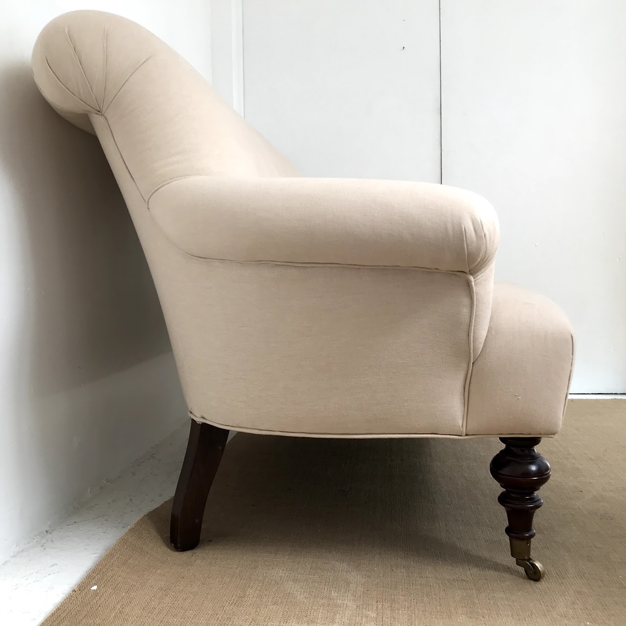 Classic English Roll-Arm Loveseat