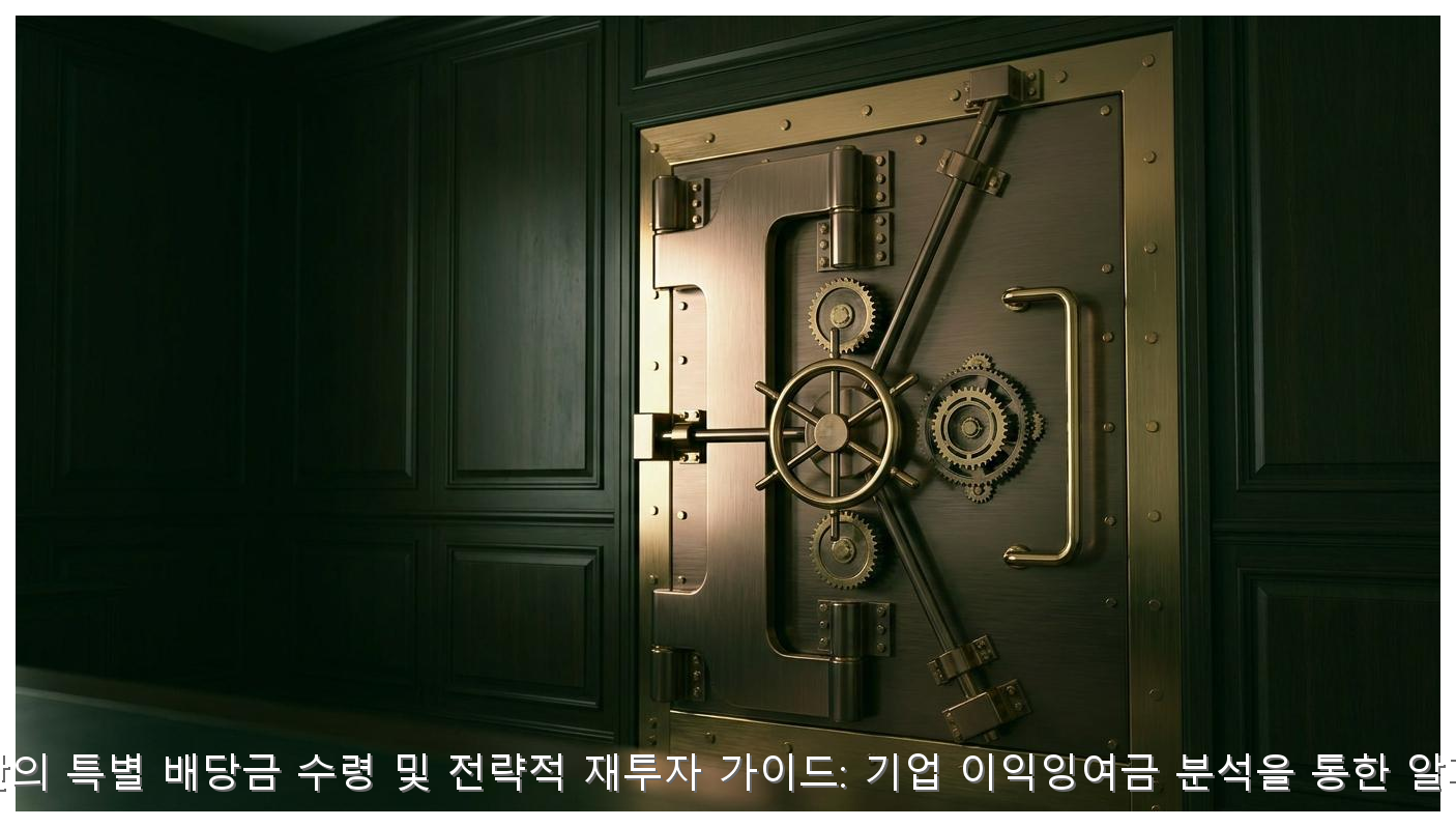 특별배당금 수령 및 재투자 전략 핵심 안내 및 분석 인포그래픽 (2)