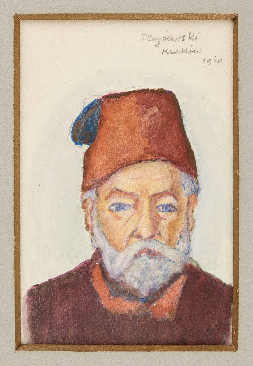 Bust of an old man in a fez 1910