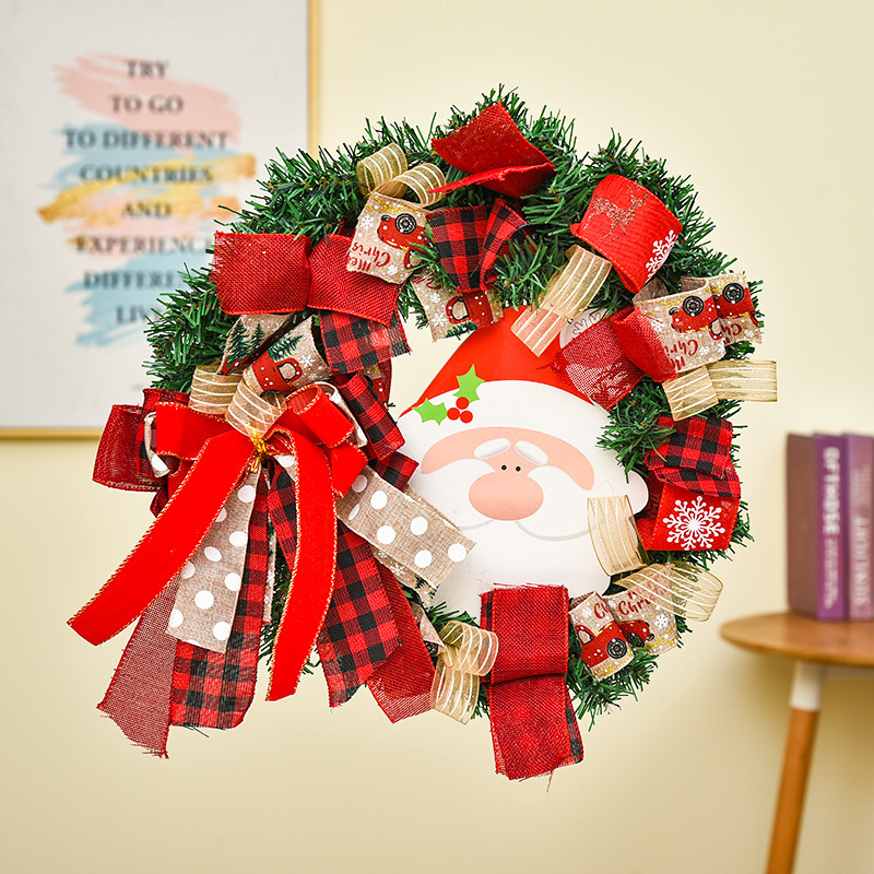 Decorative Christmas wreaths and garlands for festive occasions