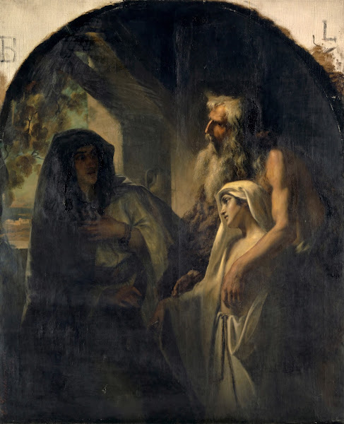 The Prophet Elijah Guiding the Widow of Zarpath Toward Her Son Awakened from Dea