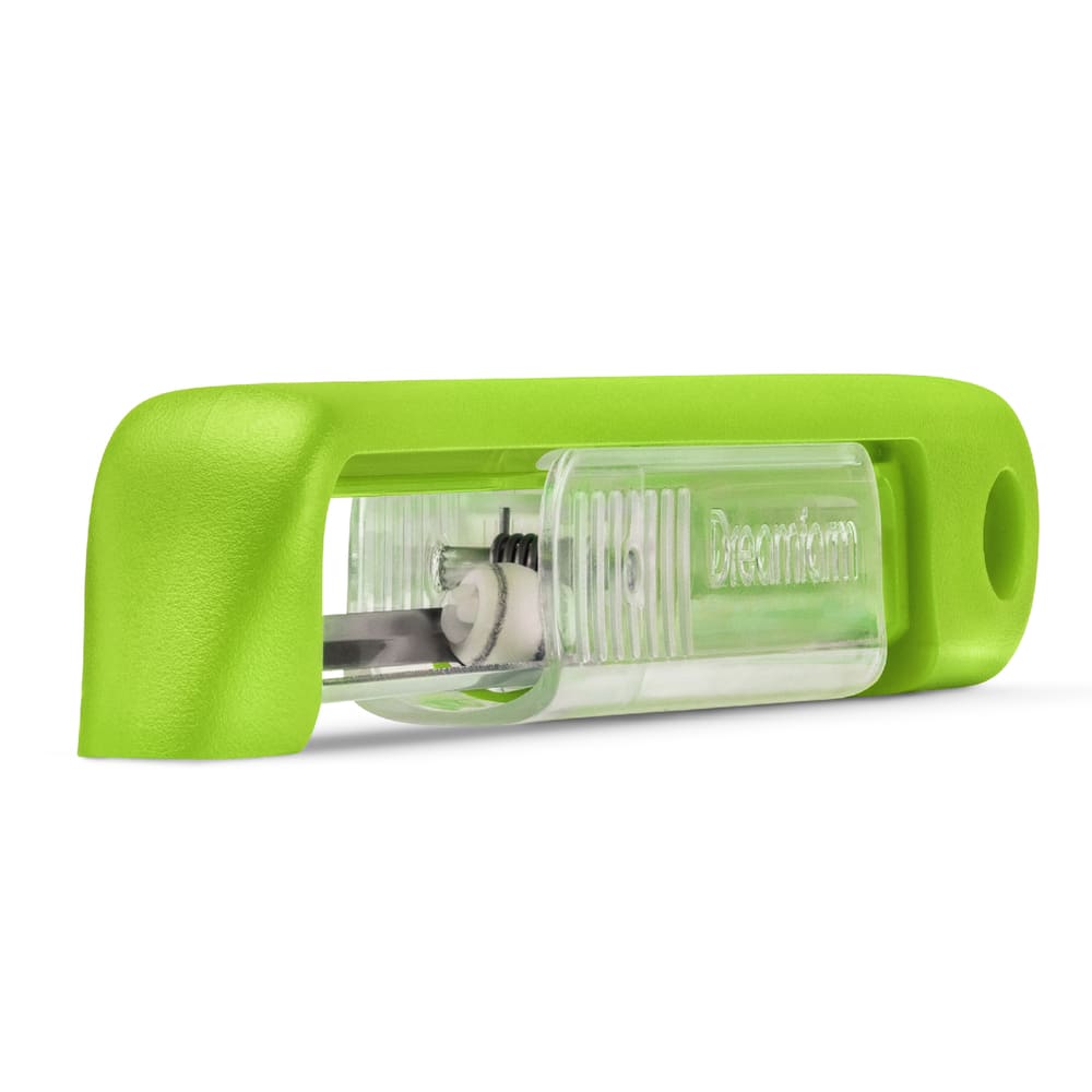 Pelador de alimentos DreamFarm™ Sharple color verde