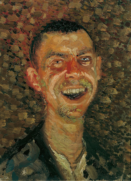Selbstbildnis lachend 1908