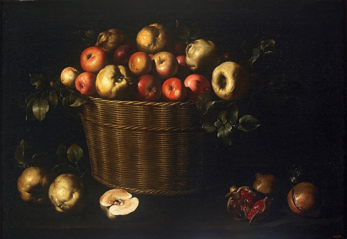 Basket with Apples Quinces and Pomegranates from 1643 until 1645