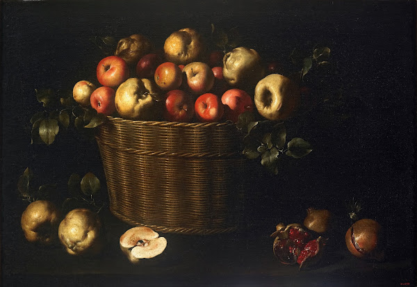 Basket with Apples Quinces and Pomegranates from 1643 until 1645