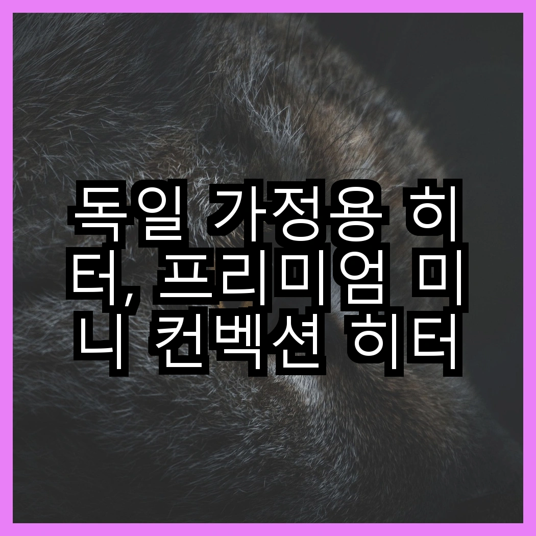 독일 가정용 히터, 프리미엄 미니 컨벡션 히터와 저소음 이동식 히터, 어떤 선택이 더 만족스러울까요? 썸네일