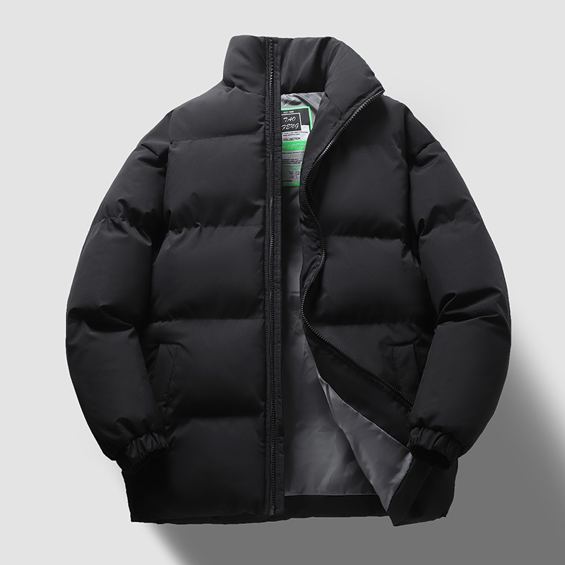 Padded Men's Sports Jacket with Stand-Up Collar