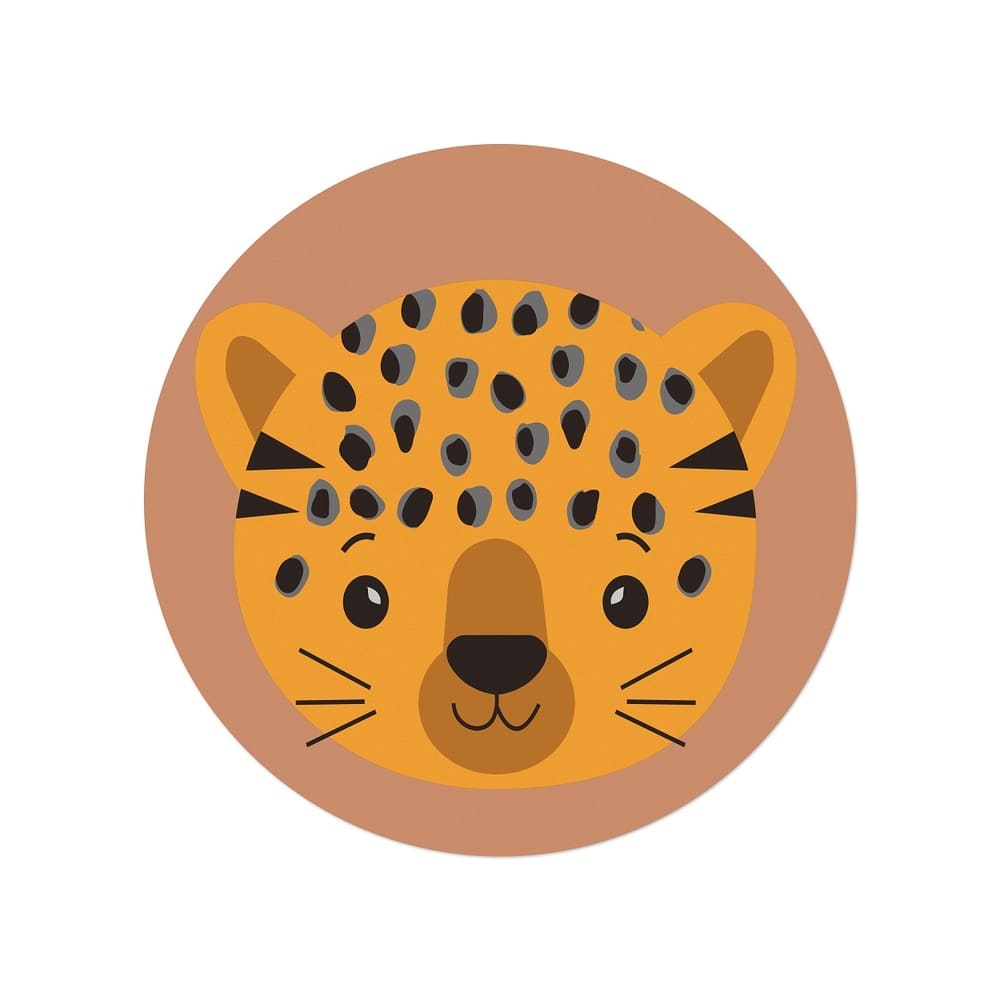Mantel individual infantil de silicón CasaMia™ de leopardo