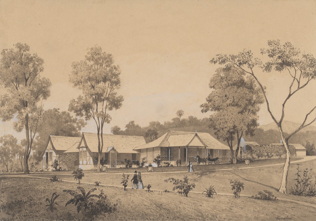 The Cottage Residence of the Governor 1857