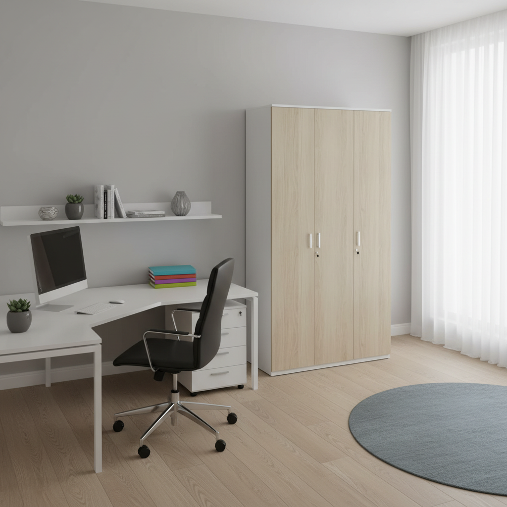 RADAR Color Full Height Three-Door Storage (File) Cabinet