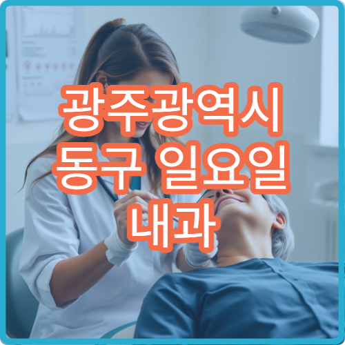 광주광역시 동구 일요일 내과 진료 가능한 병원 정보 정리
