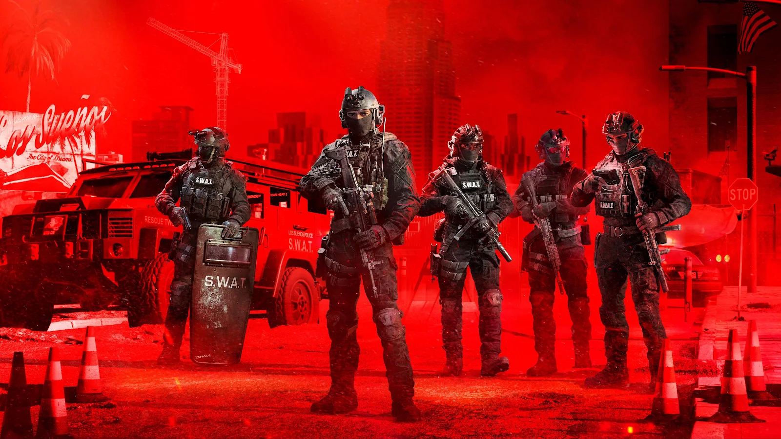Ready Or Not SWAT Team - Video Game Art 4K Wallpaper (3840x2160)