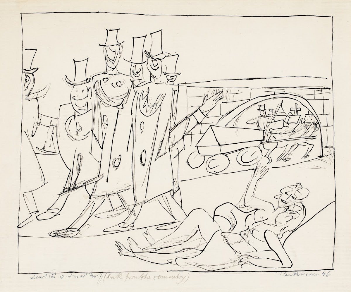 Zurück vom Friedhof 1946