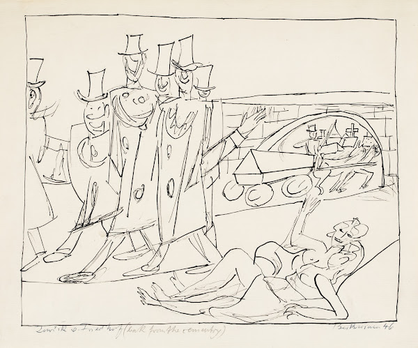 Zurück vom Friedhof 1946