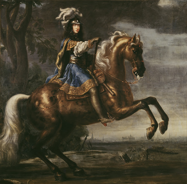 Equestrian portrait of Karl XI 1671