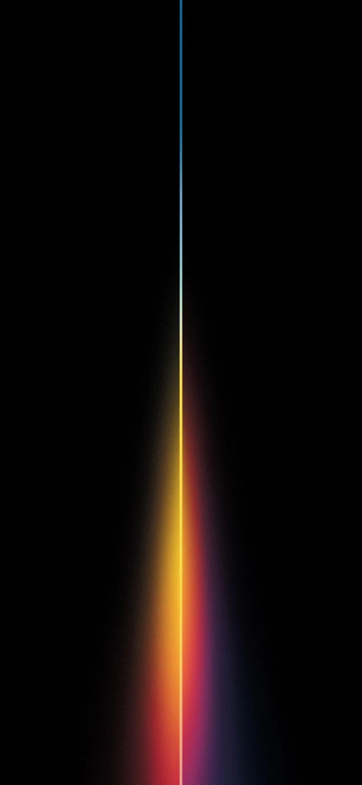 Colorful Gradient Line On Black - Minimalist Graphic Design Full HD iPhone Wallpaper (1090x2360)