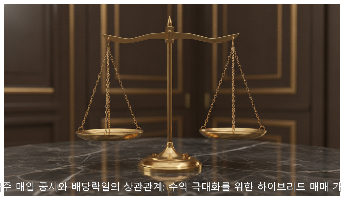 자사주 매입 공시와 배당락일의 상관관계: 수익 극대화를 위한 하이브리드 매매 가이드 핵심 안내 및 분석 인포그래픽 (3)