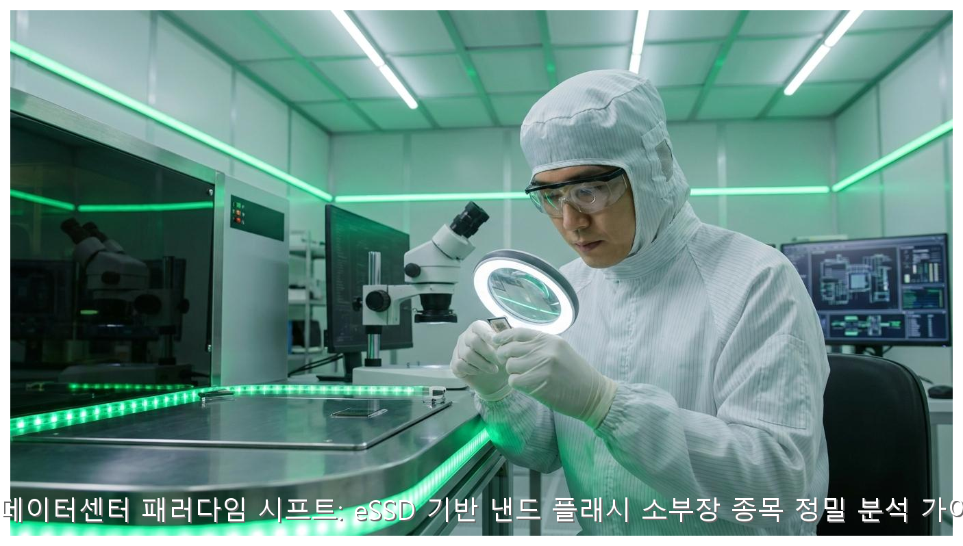 AI 데이터센터 eSSD 핵심 수혜주 및 낸드 소부장 전략 핵심 안내 및 분석 인포그래픽 (4)
