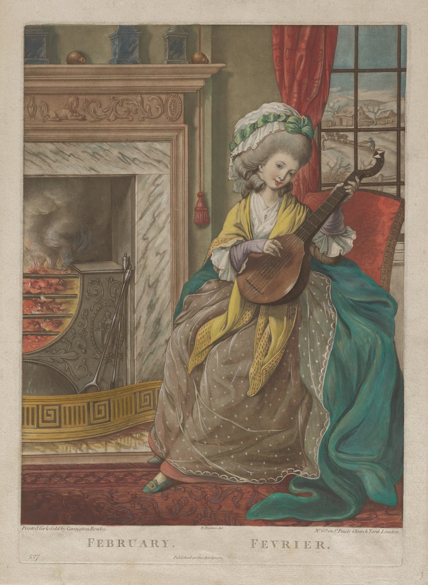 February from The Twelve Months 18th century