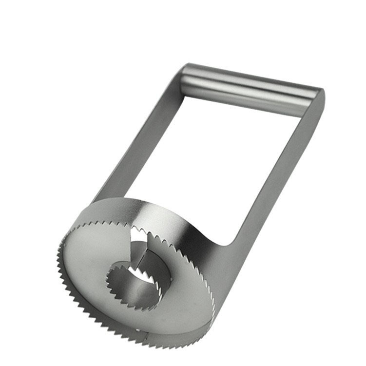 Stainless steel pineapple peeler with corer