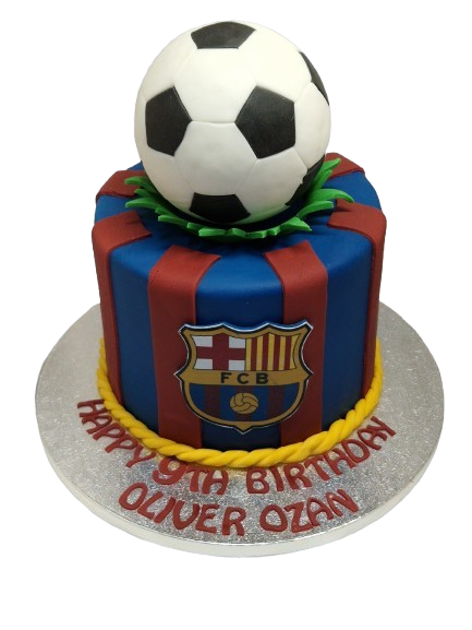 FC Barcelona Themed Cake CB-NC738