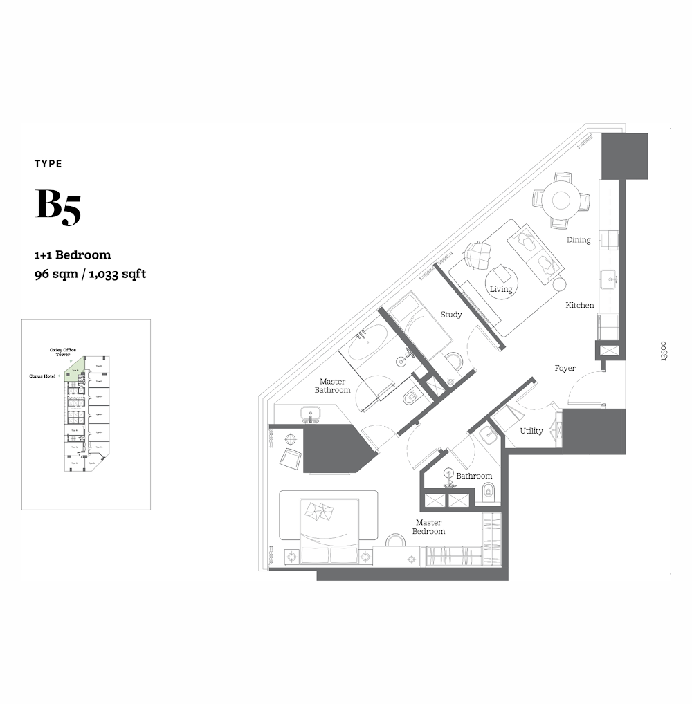 Jewel by Oxley KL City Centre floor plan
