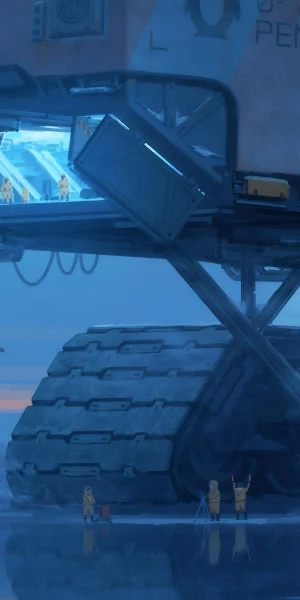 Giant Arctic Research Transport 4K Wallpaper Background