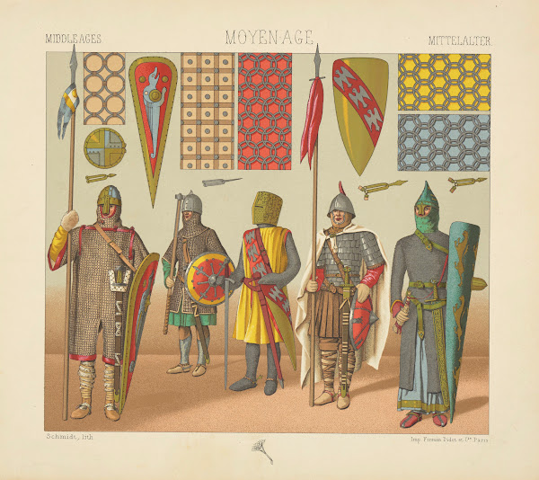 Costumes militaires  IXe Xe XIe XIIe et XIIIe siecle 1876 1888