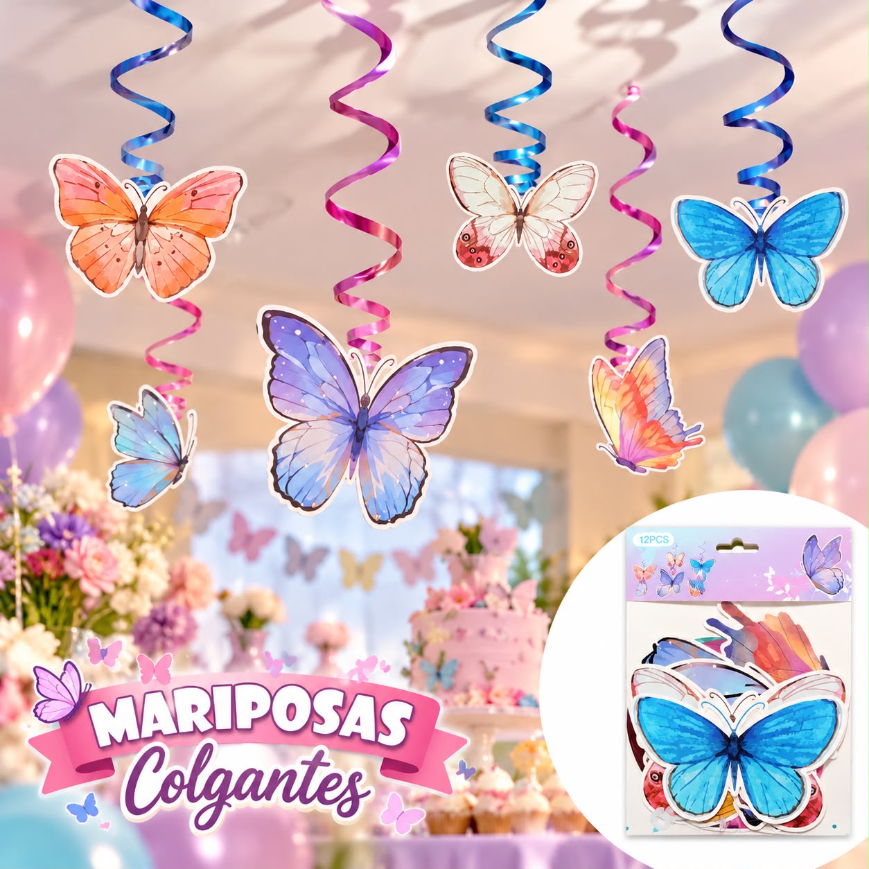 Mariposas colgantes decorativas