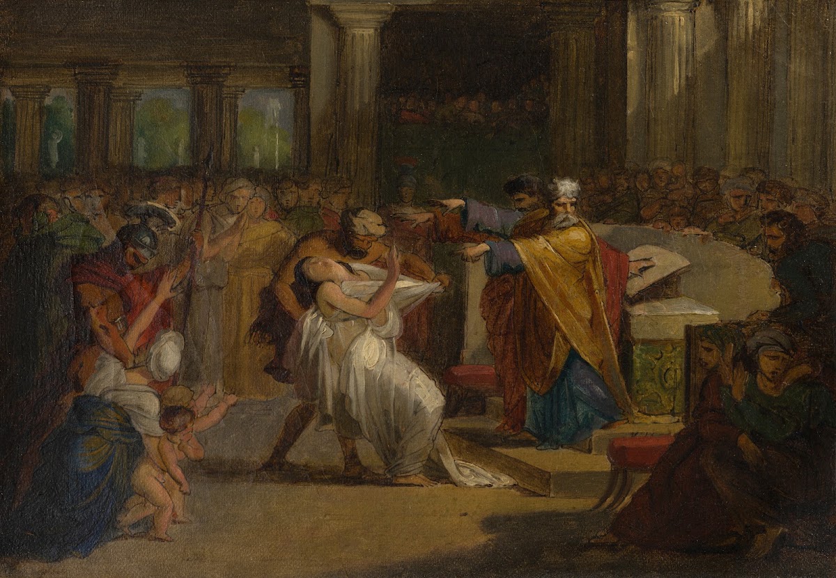 The Condemnation of Rhea Silvia by Amulius c1799
