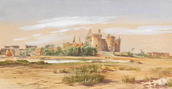 Château de Suscinio Morbihan Bretagne Ca 1850 60