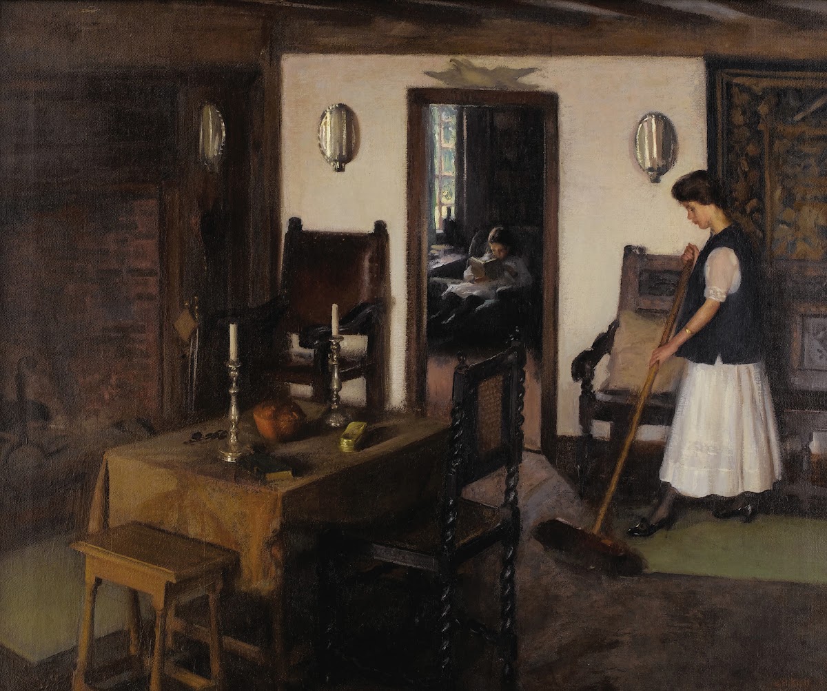Woman Tidying the Kitchen 1912